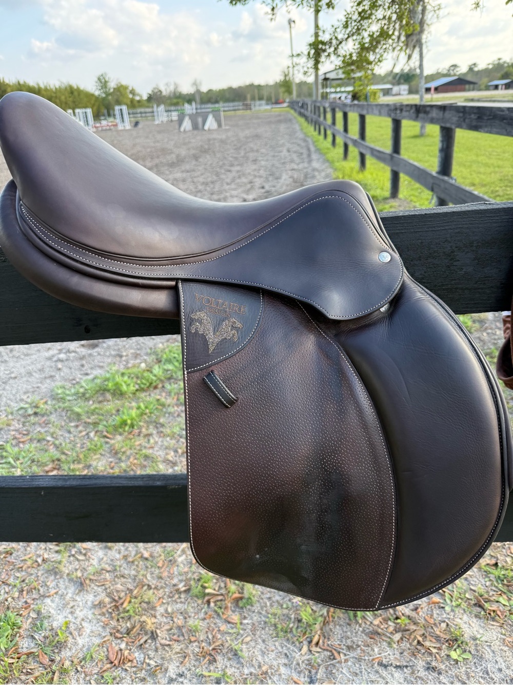 Dark Brown Leather Saddle - Women's